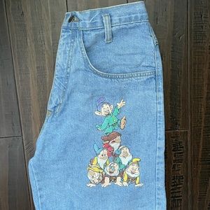 Disney 1994 Jean Shorts Snow White High Waist VTG